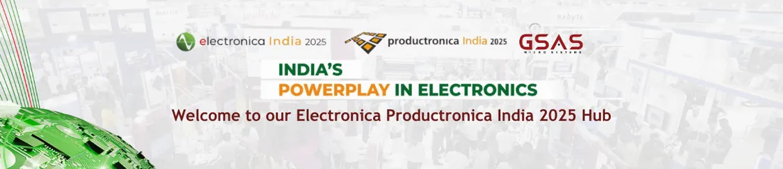 Electronica Productronica India 2025 banner