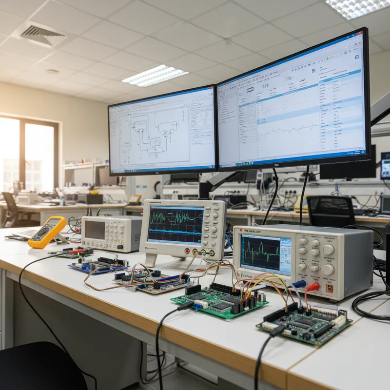 Altium Designer PDN Analyzer DC power-integrity simulation showing voltage drop and current density across PCB copper geometry