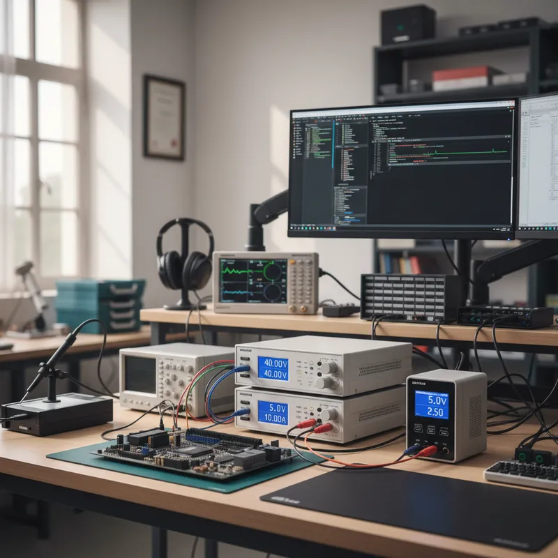 GW Instek ASR-6000 series AC/DC power source in a test laboratory