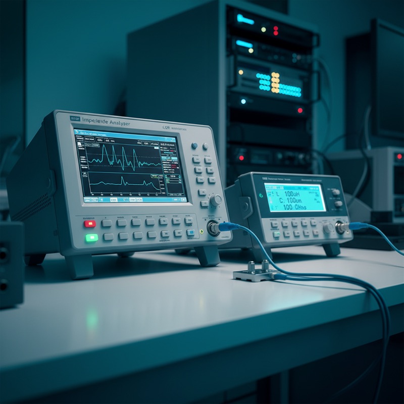 Comparison of Microtest 6632+ impedance analyzer DC bias system and 6350+ LCR meter DC bias system