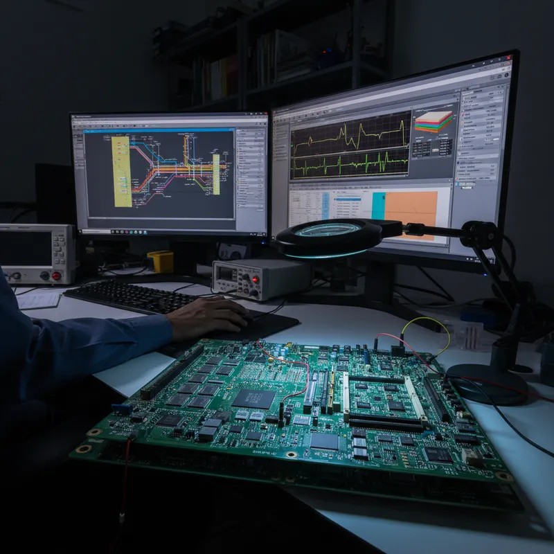 PicoScope 9400A SXRTO and PicoVNA 108 capturing PCIe Gen 4 eye diagrams on an Indian SoC evaluation board
