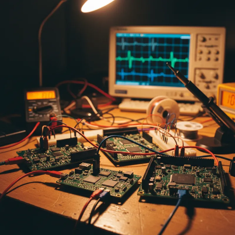 Three wireless IoT modules representing LoRa WiFi and BLE technologies side by side