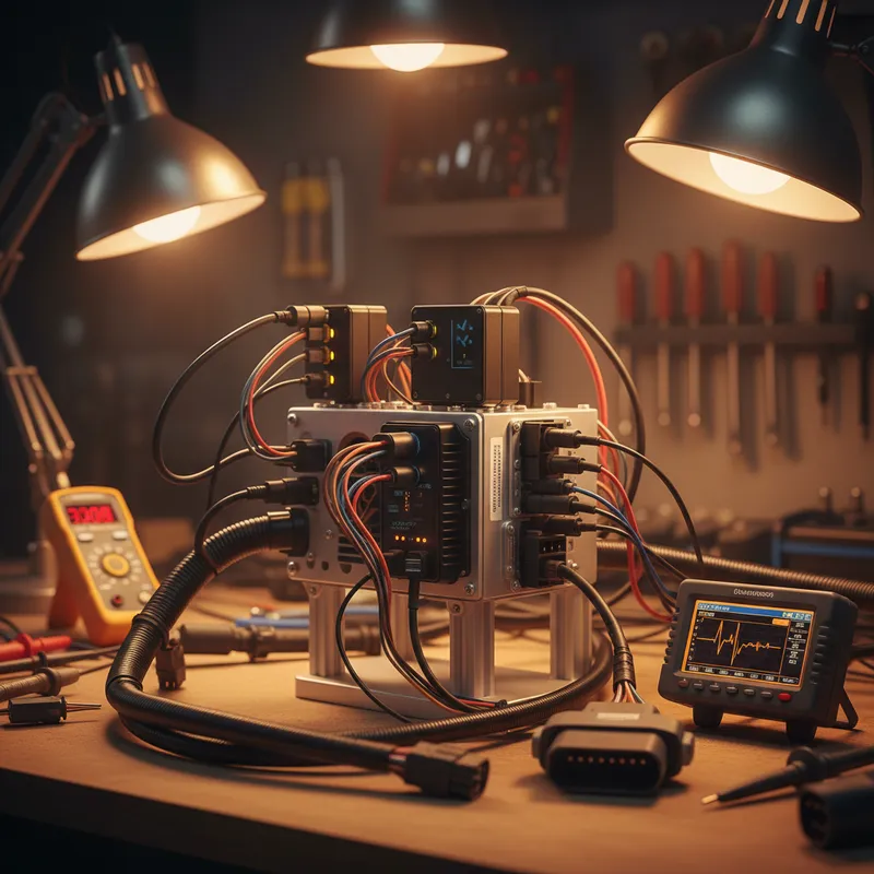 Secure boot and HSM key injection workflow for automotive ECU production
