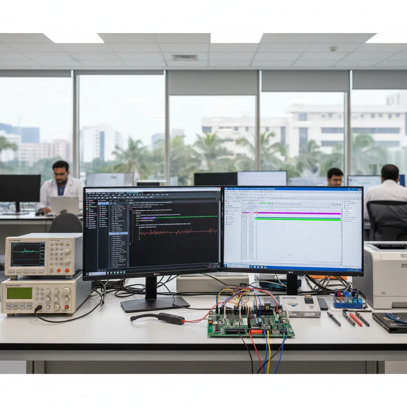 SEGGER SystemView RTOS timeline capture on a Cortex-M medical device target used for IEC 62304 design history evidence in India