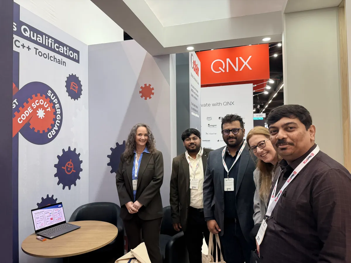 The GSAS and Solid Sands teams together at the Solid Sands compiler and library qualification booth during a recent industry event