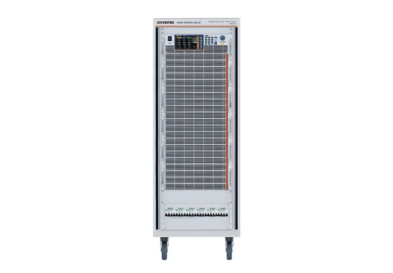 GW Instek ASR-6660 rack-parallel AC/DC power source system scaling to 39.6 kVA, available in India from GSAS Micro Systems