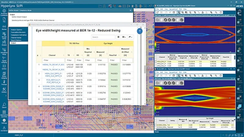 HyperLynx Signal Integrity, DDR5 and PCIe Gen5 analysis