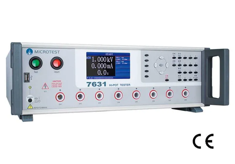 Microtest 7631H Hipot Tester (8-Channel, High Current)