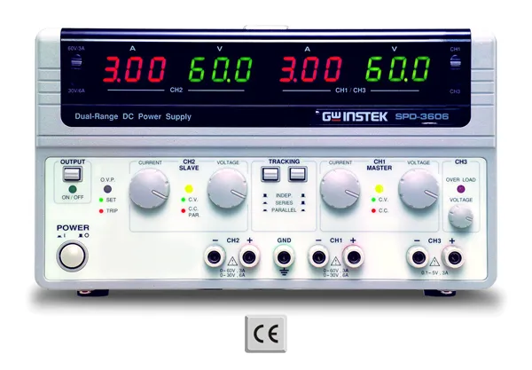 GW Instek SPD-3606 Multiple Output Dual Range DC Power Supply