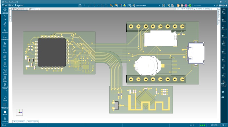 Xpedition Standard rigid-flex 3D design